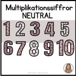 Multiplikationssiffror – 3 olika uppsättningar - bild 2