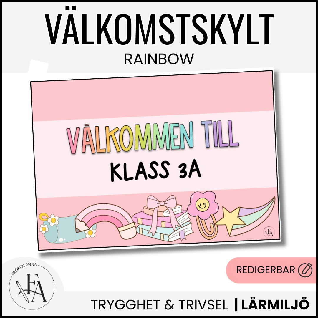 GIGANTISKT klassrumspaket: Rainbow