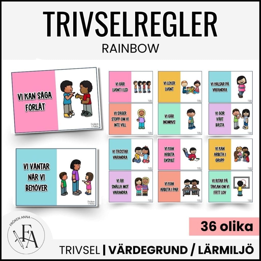 Trivselregler / Klassregler | Rainbow