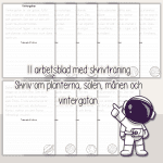 Stora skrivträningspaketet – 84 arbetsblad med 7 olika teman - bild 4