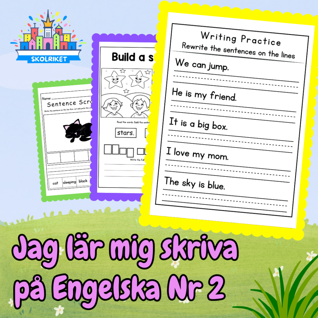 Jag lär mig skriva på Engelska Nr 2