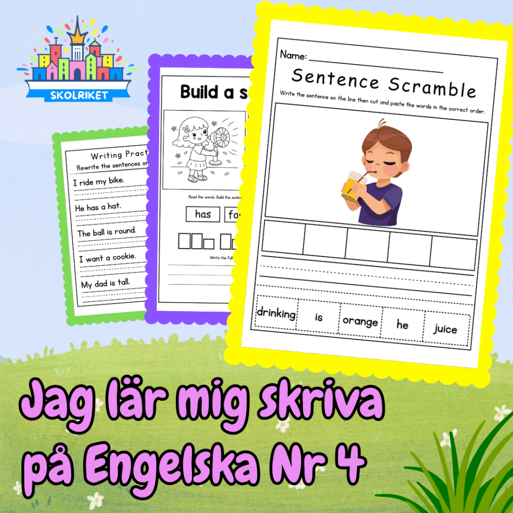 Jag lär mig skriva på Engelska Nr 4