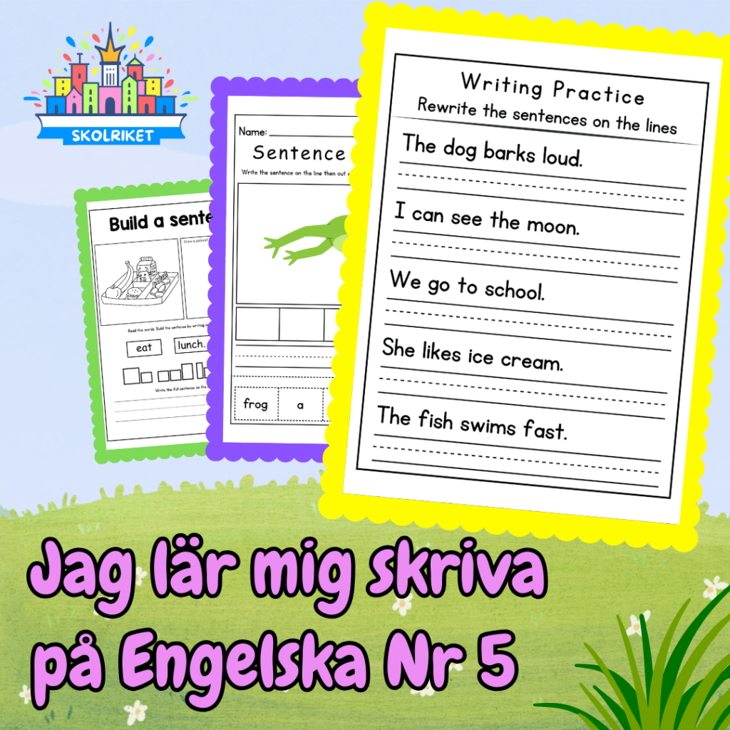 Jag lär mig skriva på Engelska Nr 5