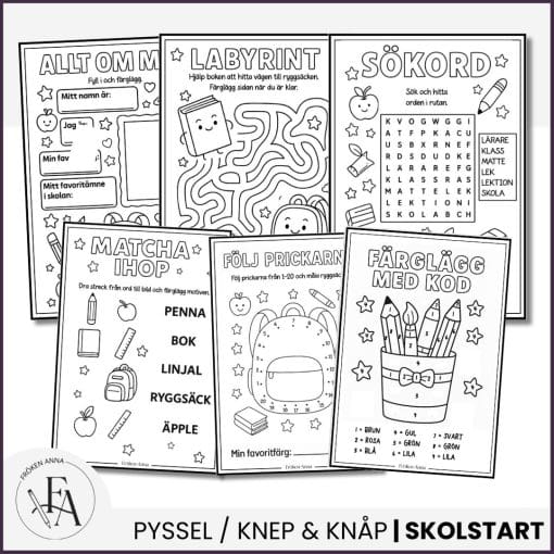 Skolstartshäfte åk F-2