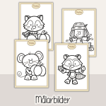 Höst – Arbetshäfte bokstäver och siffror – Hösttema - bild 5