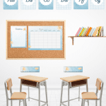 Klassrumspaket 2025 Blått/rutigt - bild 2