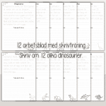 Stora skrivträningspaketet – 84 arbetsblad med 7 olika teman - bild 5