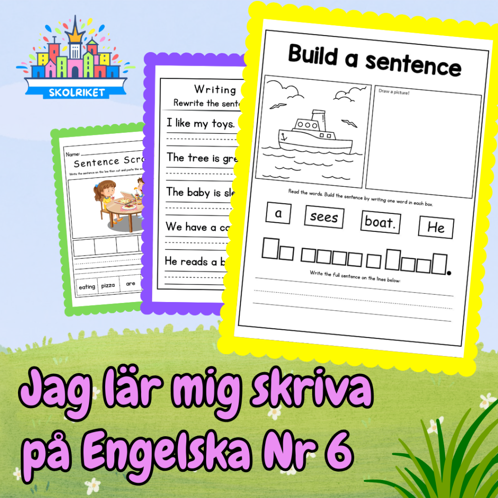 Jag lär mig skriva på Engelska Nr 6