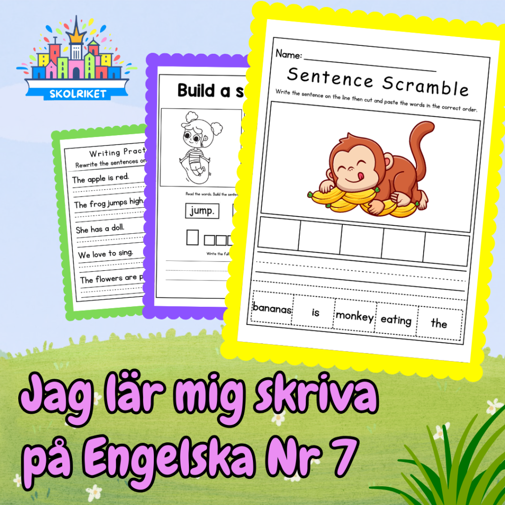 Jag lär mig skriva på Engelska Nr 7