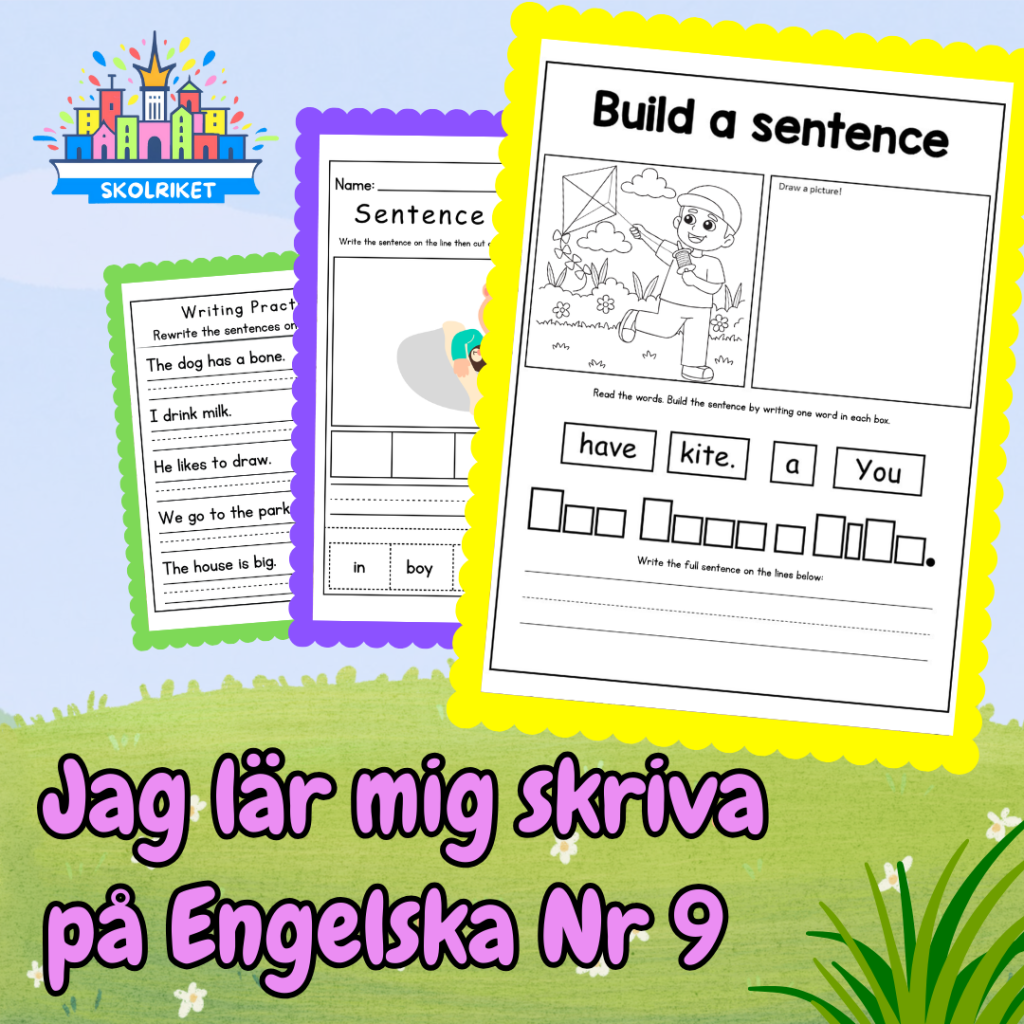 Jag lär mig skriva på Engelska Nr 9