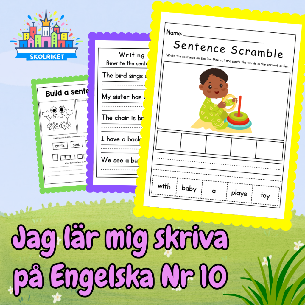 Jag lär mig skriva på Engelska Nr 10