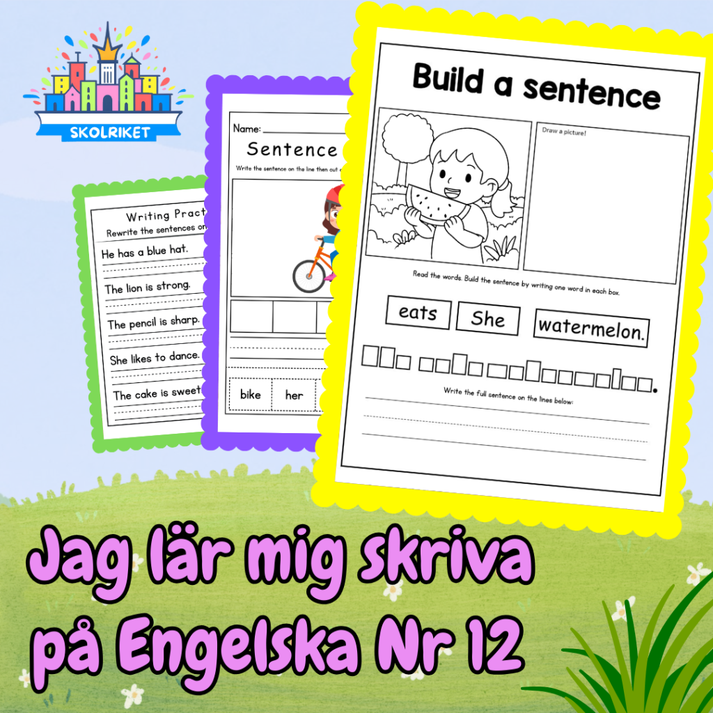 Jag lär mig skriva på Engelska Nr 12