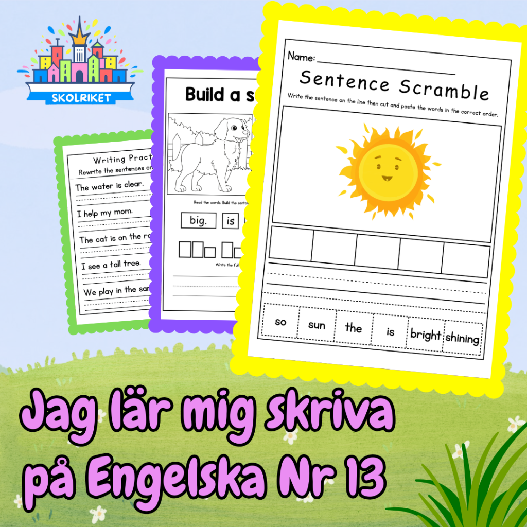 Jag lär mig skriva på Engelska Nr 13