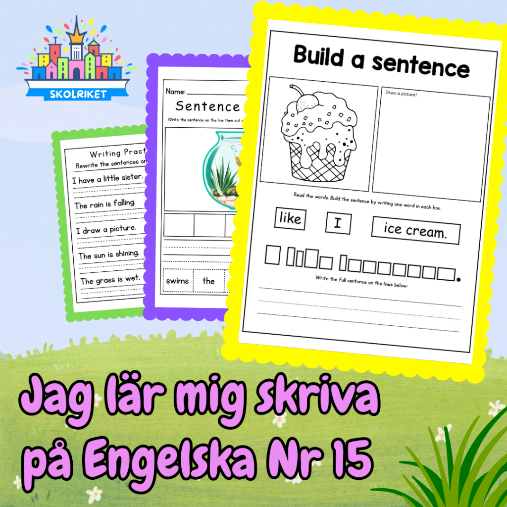 Jag lär mig skriva på Engelska Nr 15
