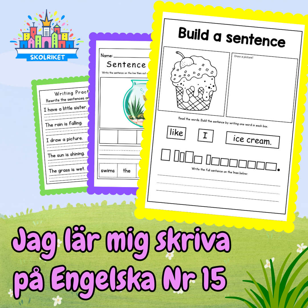Jag lär mig skriva på Engelska Nr 15