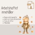 Höst – Arbetshäfte bokstäver och siffror – Hösttema - bild 6