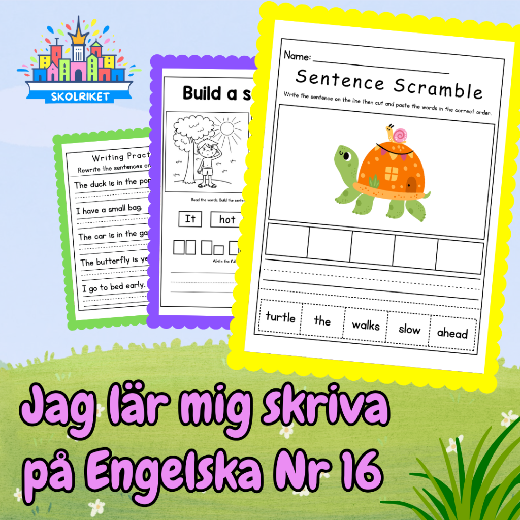 Jag lär mig skriva på Engelska Nr 16