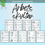 Arbetsskyltar & arbetsikoner till klassrummet - bild 1