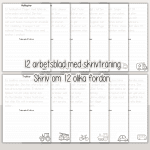 Stora skrivträningspaketet – 84 arbetsblad med 7 olika teman - bild 8