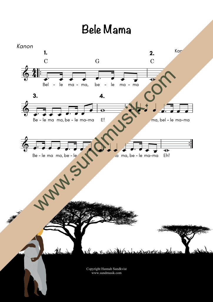 Bele mama – interaktiv sång i kanon