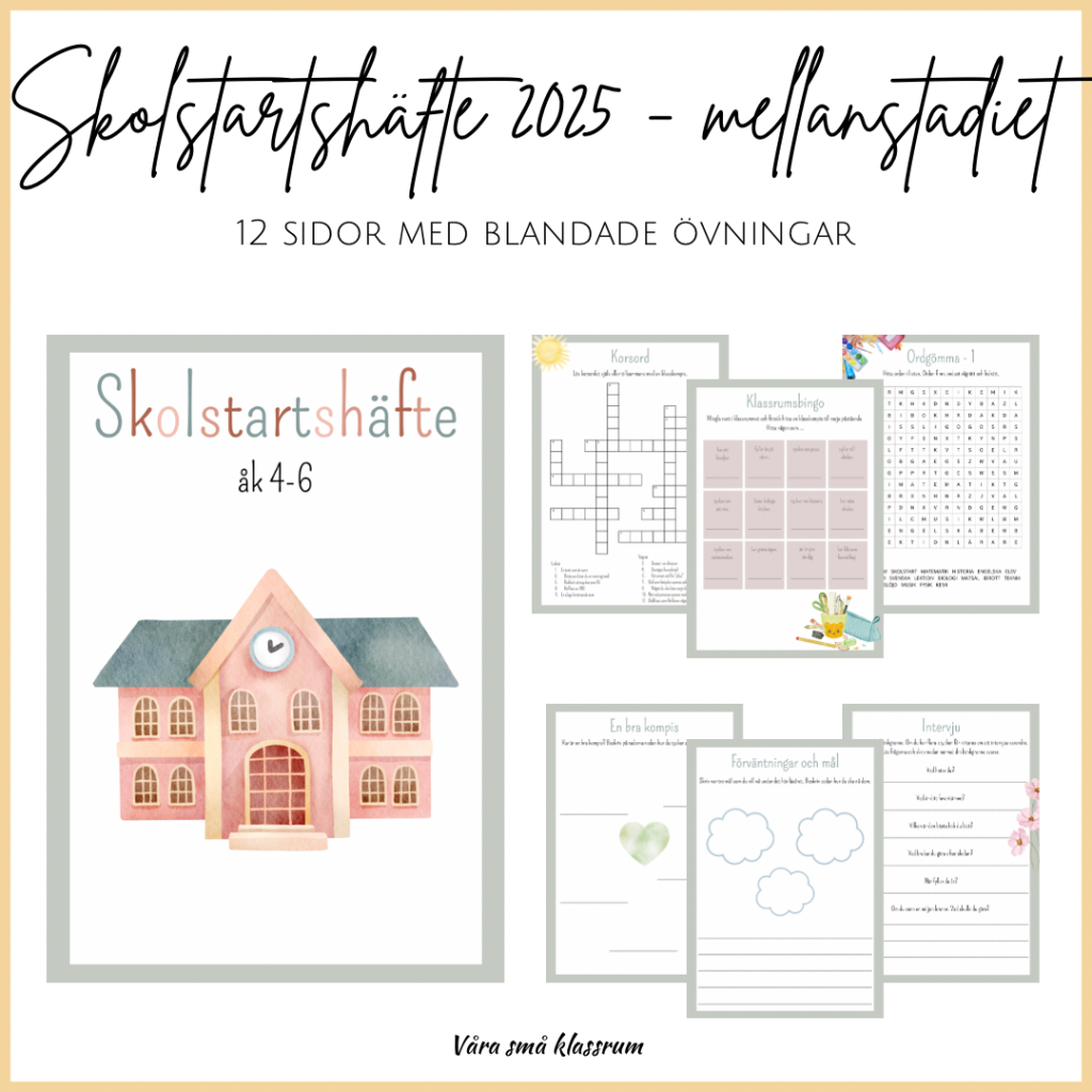 Skolstartshäfte åk 4-6, 2025