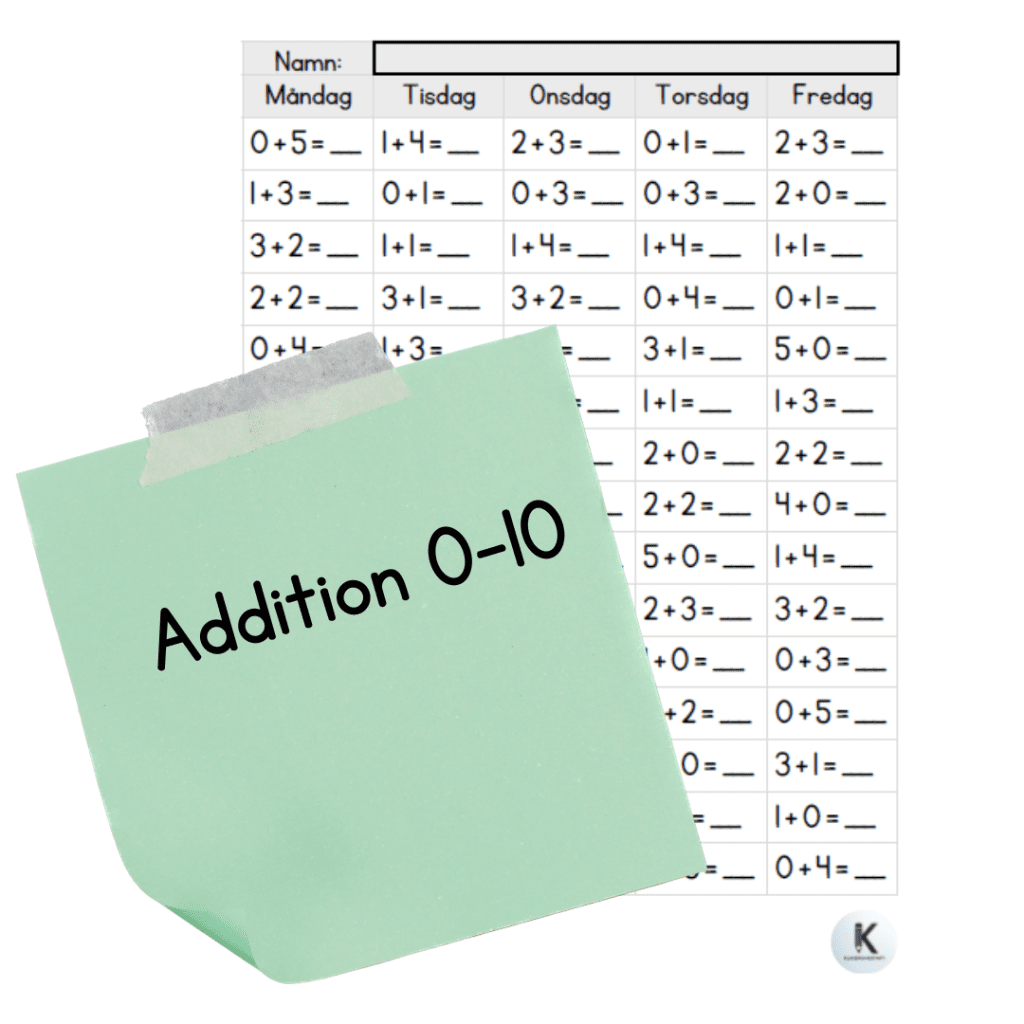 Addition 0-10