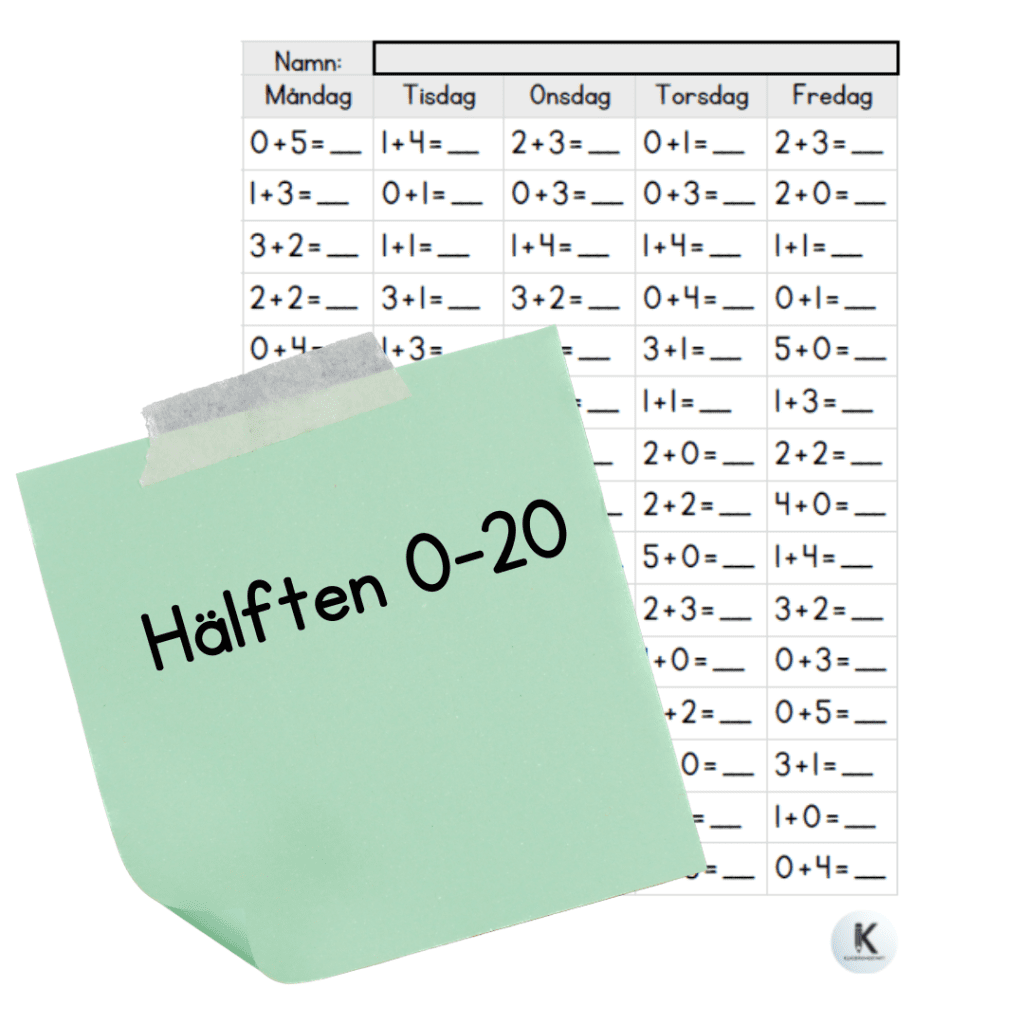Hälften 0-20