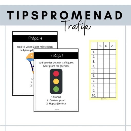 Tipspromenad - trafik