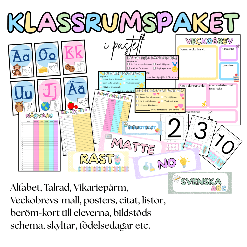 KLASSRUMSPAKET – Pastell