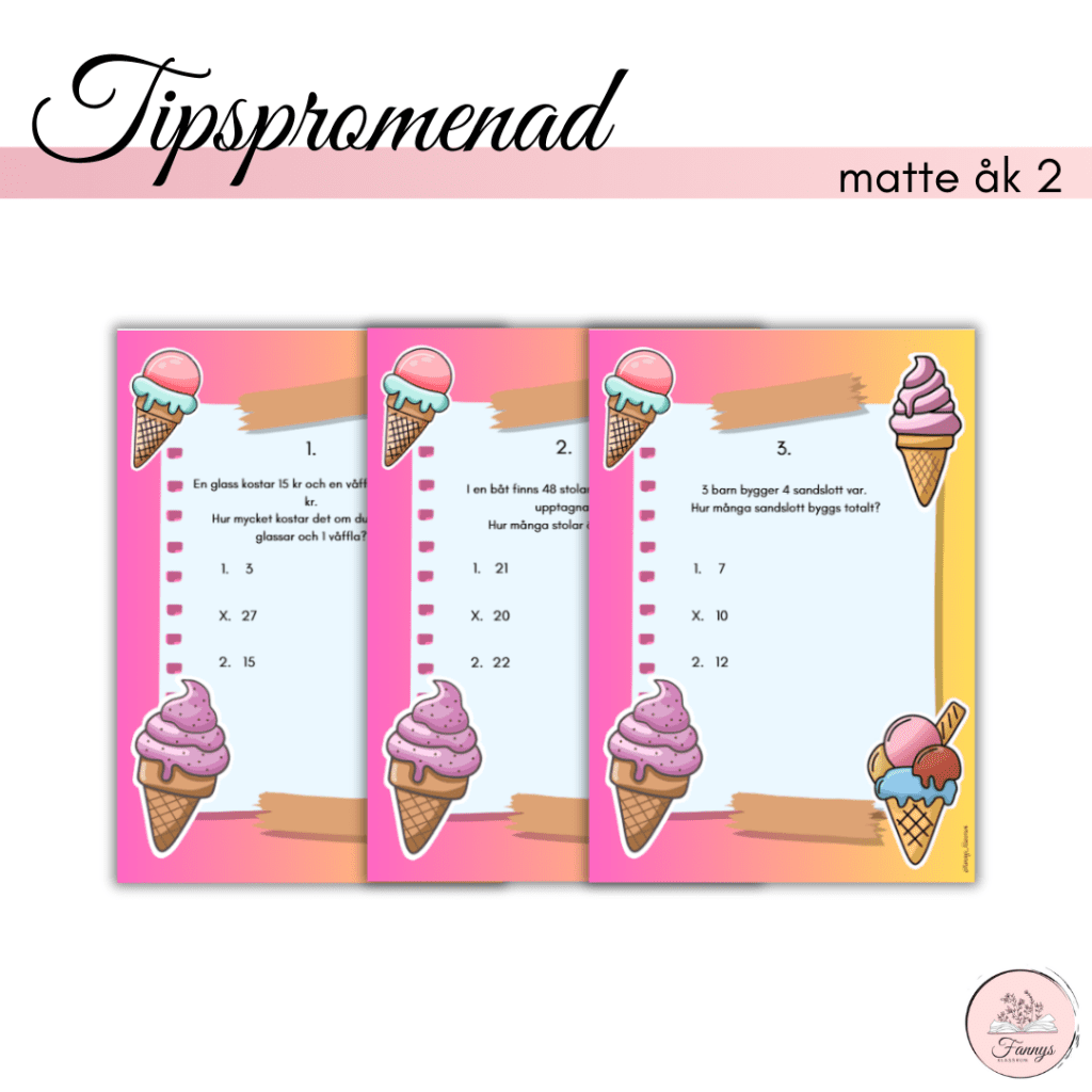 Tipspromenad matematik åk 2