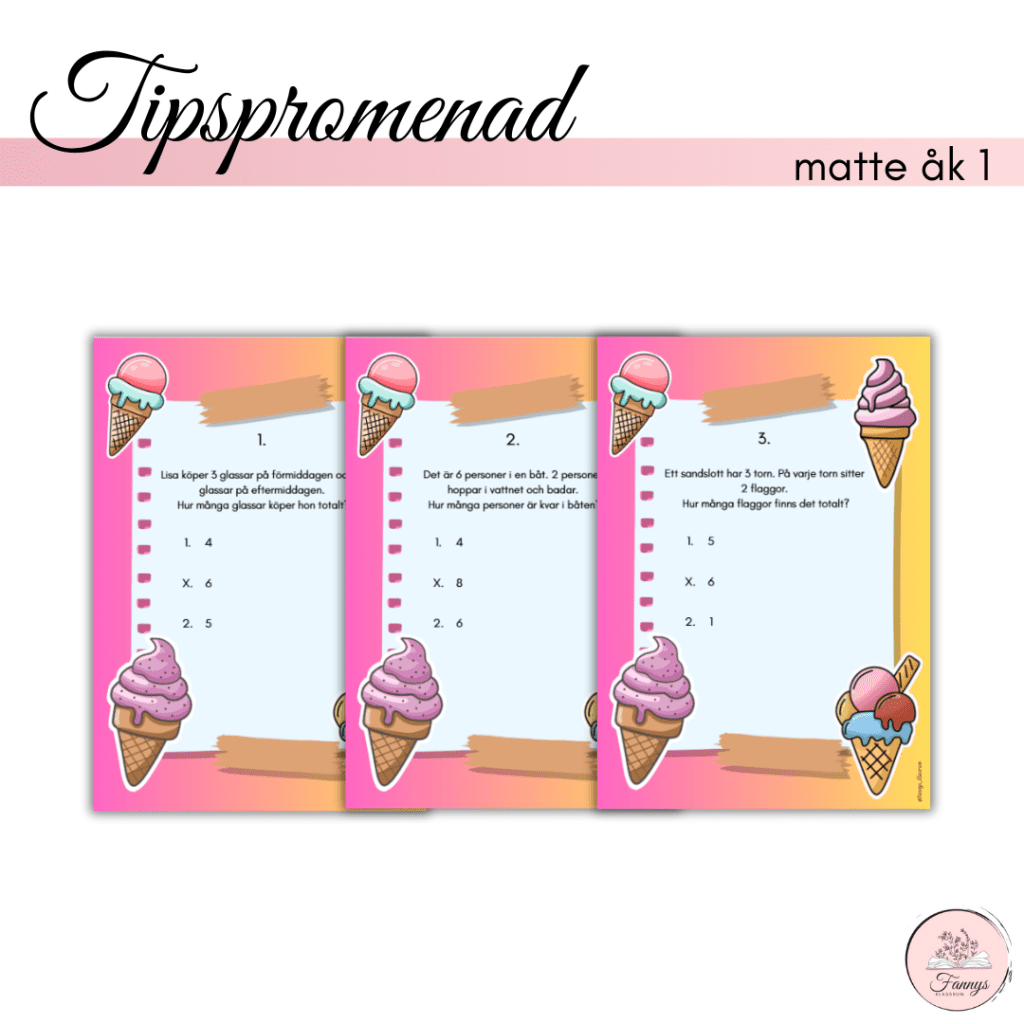 Tipspromenad matematik åk 1