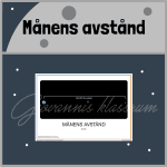 Månens avstånd till jorden – affisch - bild 1