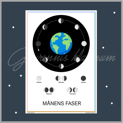 Månens faser - affisch