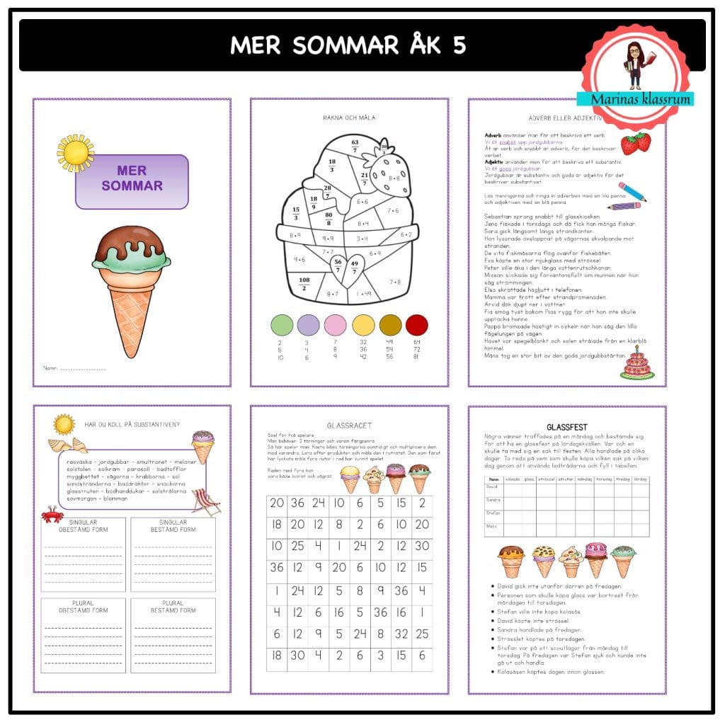Mer sommar åk 5