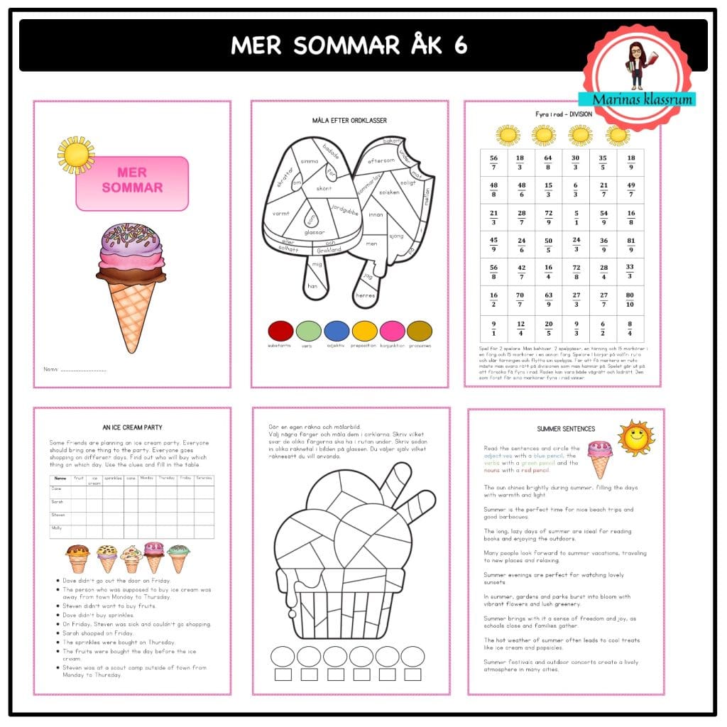 Mer sommar åk 6