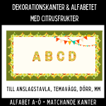 Dekorationskanter och alfabet med citrusfrukter! - bild 1