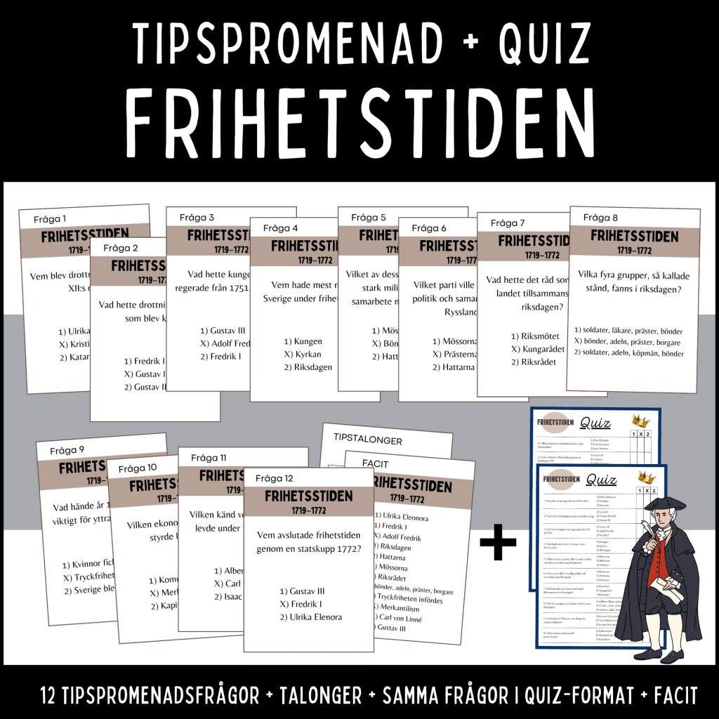 Tipspromenad + Quiz om frihetstiden.