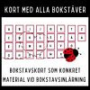 Bokstavskort A–Ö – konkret material till bokstavsinlärning!