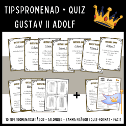 Tipspromenad + Quiz om Gustav II Adolf (stormaktstiden)