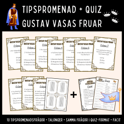 Tipspromenad + Quiz om Gustav Vasas fruar