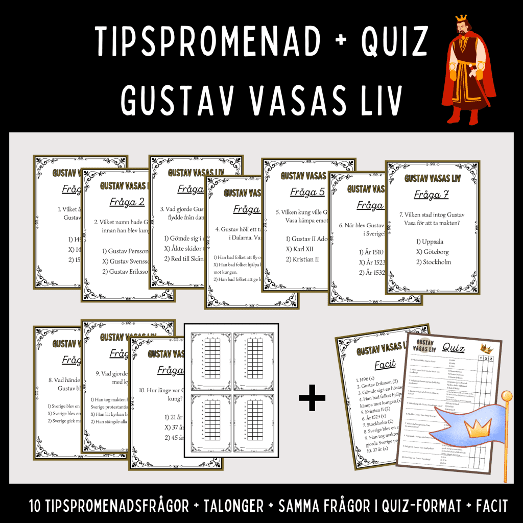 Tipspromenad + Quiz om Gustav Vasas liv