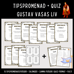 Tipspromenad + Quiz om Gustav Vasas liv