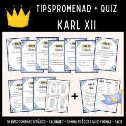 Tipspromenad + Quiz om Karl XI (stormaktstiden)