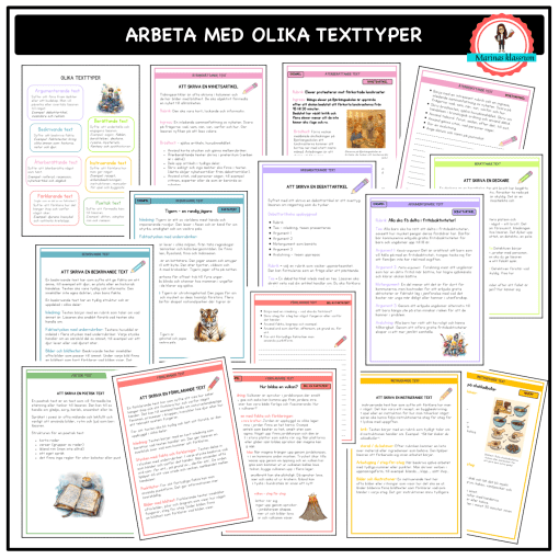 Olika texttyper