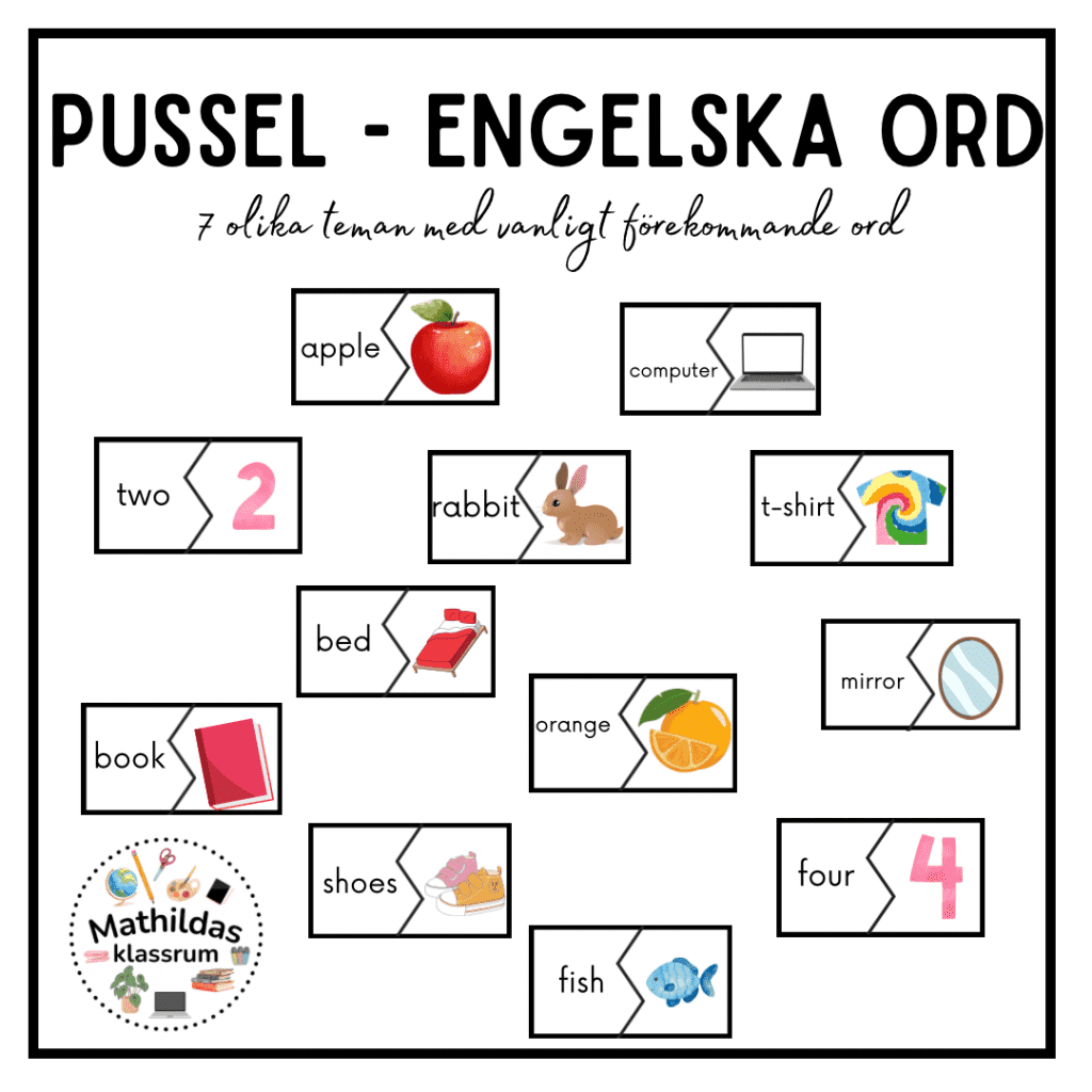 Pussel – engelska ord