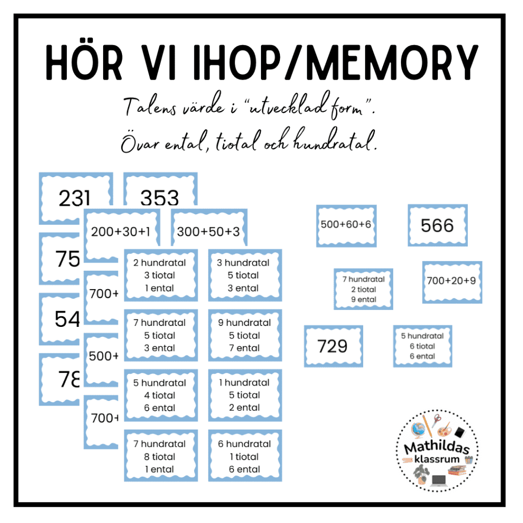 Hör vi ihop/ memory talens värde