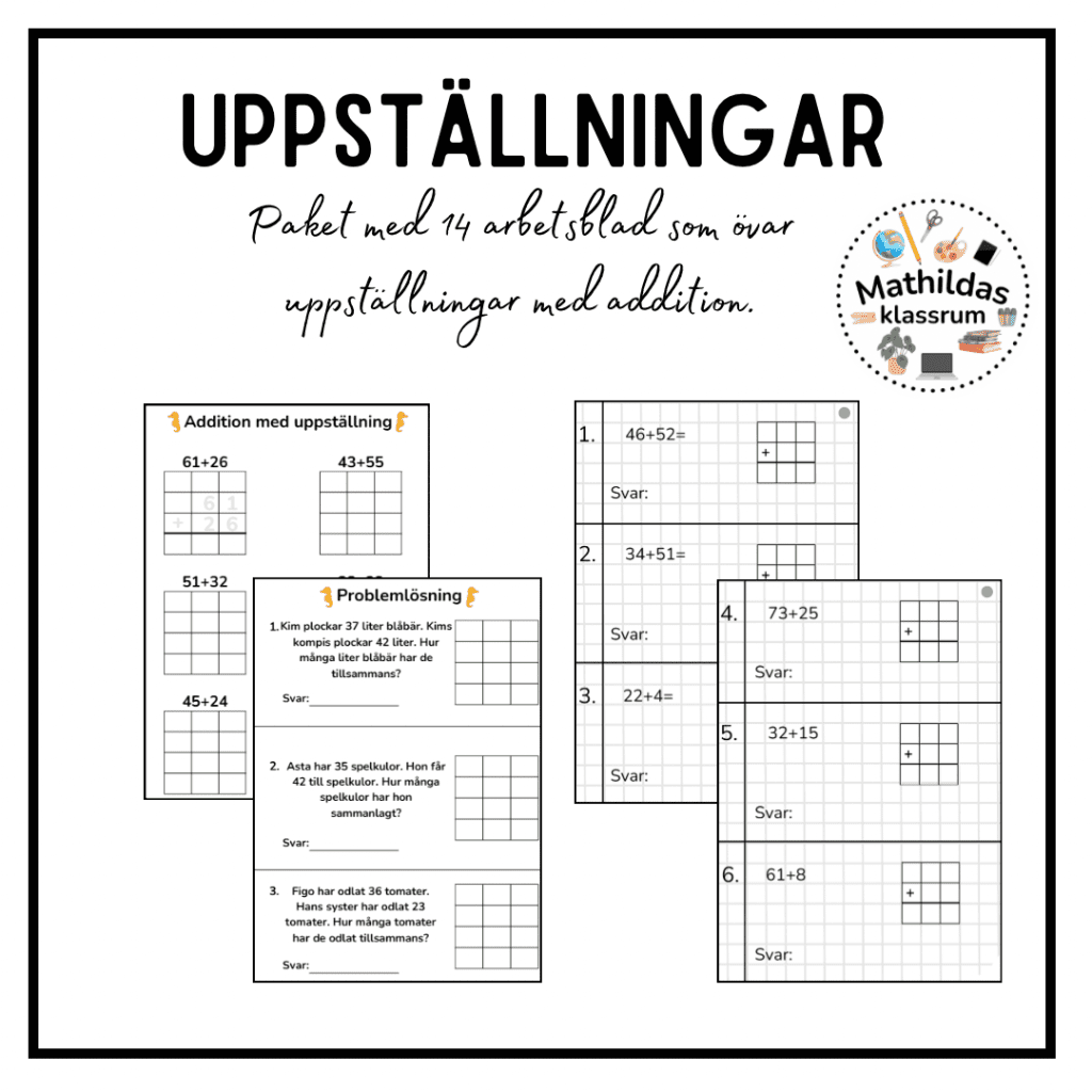 Uppställningar addition