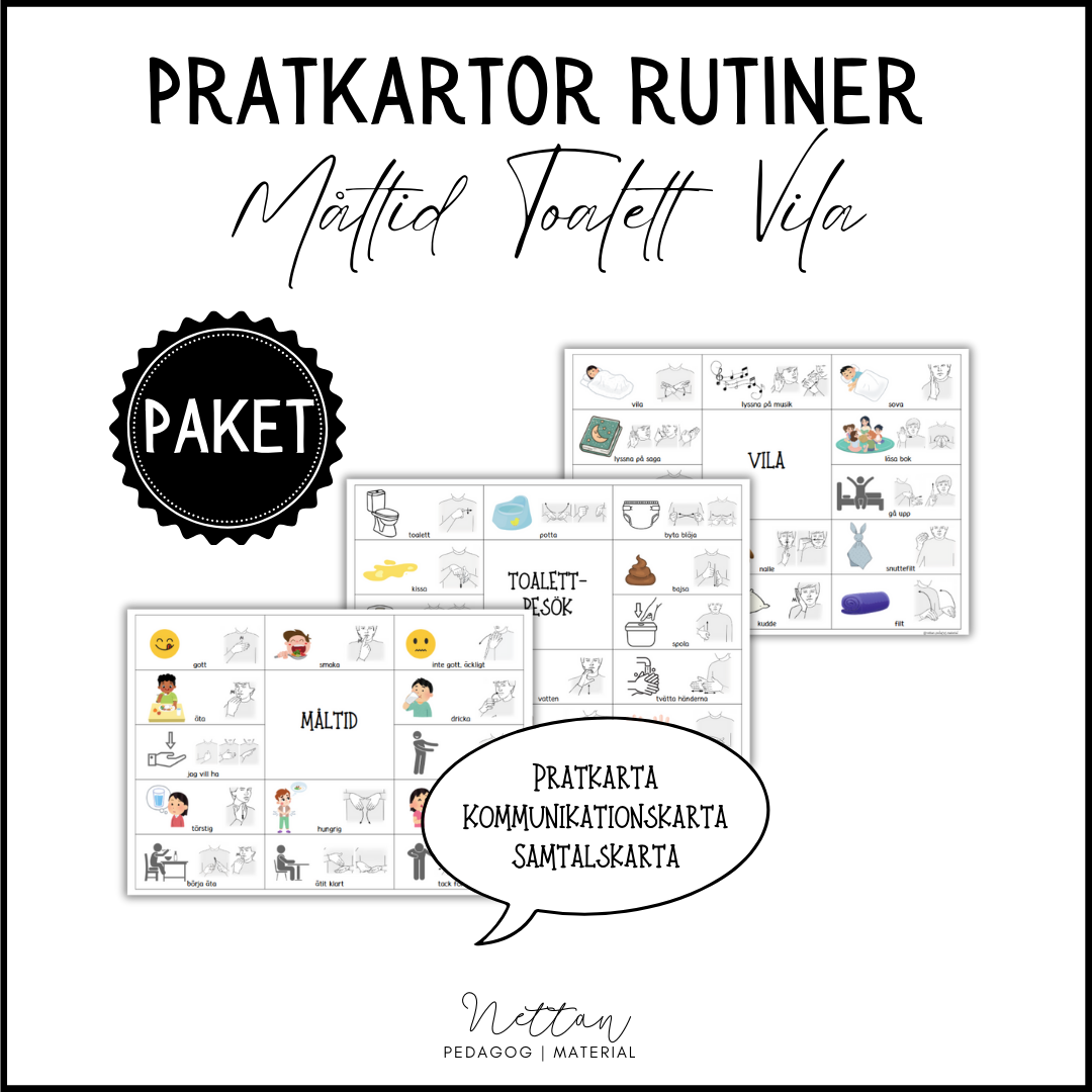 PAKET: Pratkartor rutiner