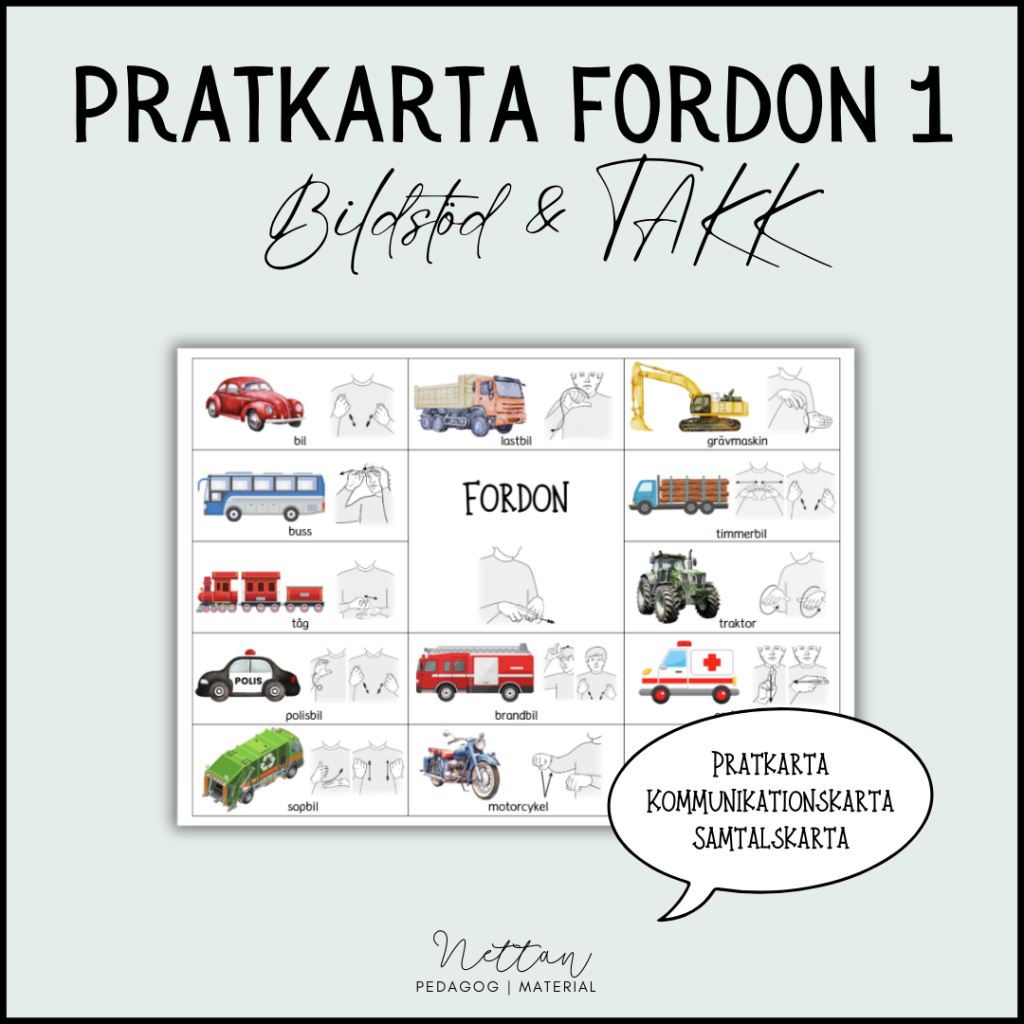Pratkarta fordon 1