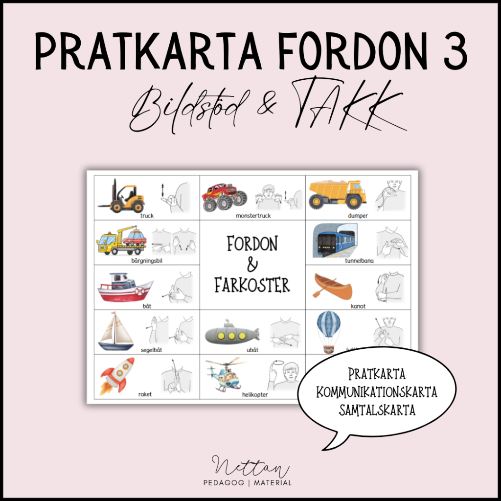 Paket pratkarta fordon 3